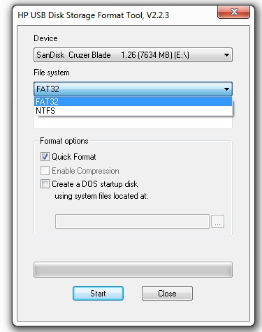 hp usb disk storage format tool full